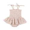 Smocked Bubble W/ Skirt - Baby's Breath Floral