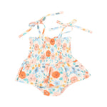 Smocked Bubble W/ Skirt - Flower Cart