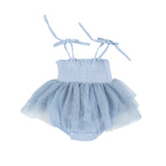 Tutu Bubble - Dusty Blue Solid Muslin