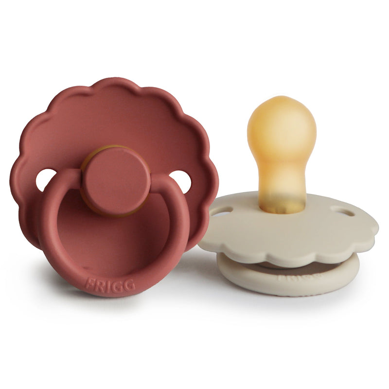 FRIGG Daisy Natural Rubber Pacifier 2-Pack