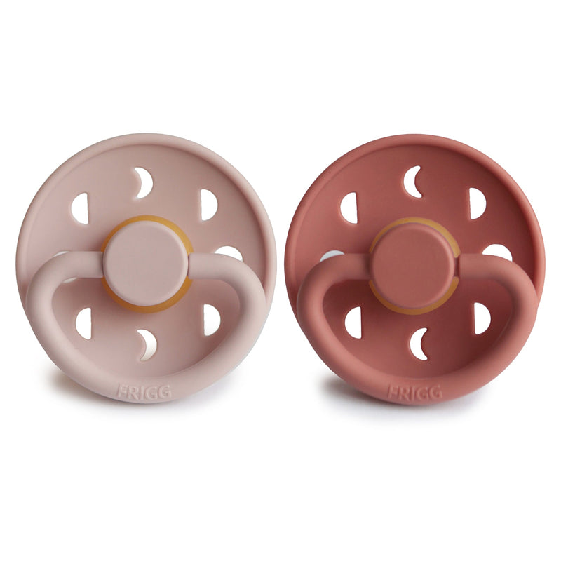 FRIGG Moon Natural Rubber Pacifier 2-Pack