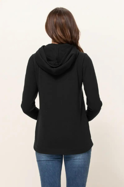 STORMIE NURSING HOODIE - BLACK