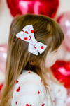 RED HEART LOVER BOW CLIP