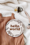 HELLO WORLD FLORAL DISC