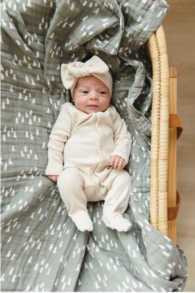 BIRCH SNAP FOOTIE - VANILLA