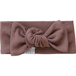 Plum Organic Cotton Ribbed Head Wrap