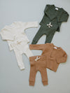 Vanilla Organic Ribbed Snap Set