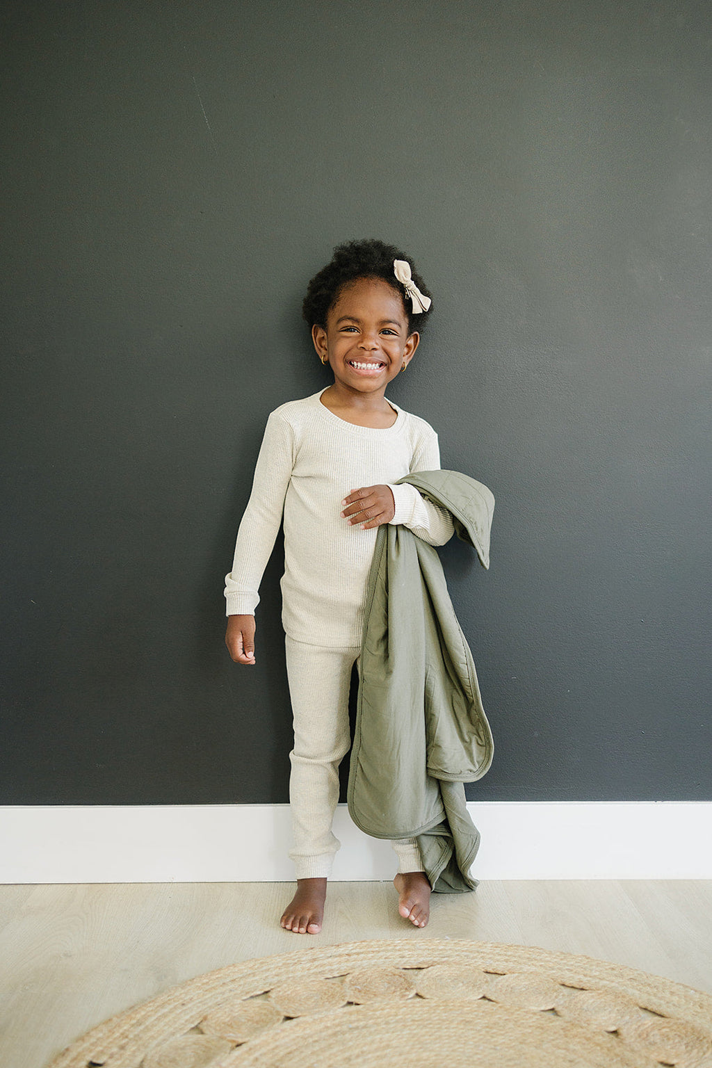 Oatmeal Waffle Two-piece Cozy Set