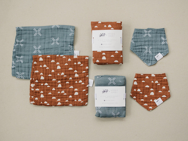 Arches Burp Cloth Freshly Picked + Mebie Baby