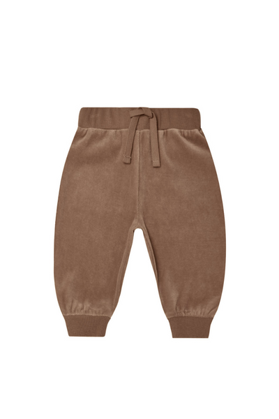 VELOUR RELAXED SWEATPANT - COCOA