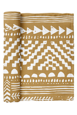 TAPESTRY SWADDLE - HONEY GOLD
