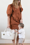 COTTON ROPE DIAPER CADDY - BEIGE