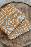 TAPESTRY SWADDLE - HONEY GOLD