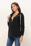 STORMIE NURSING HOODIE - BLACK