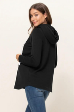 STORMIE NURSING HOODIE - BLACK
