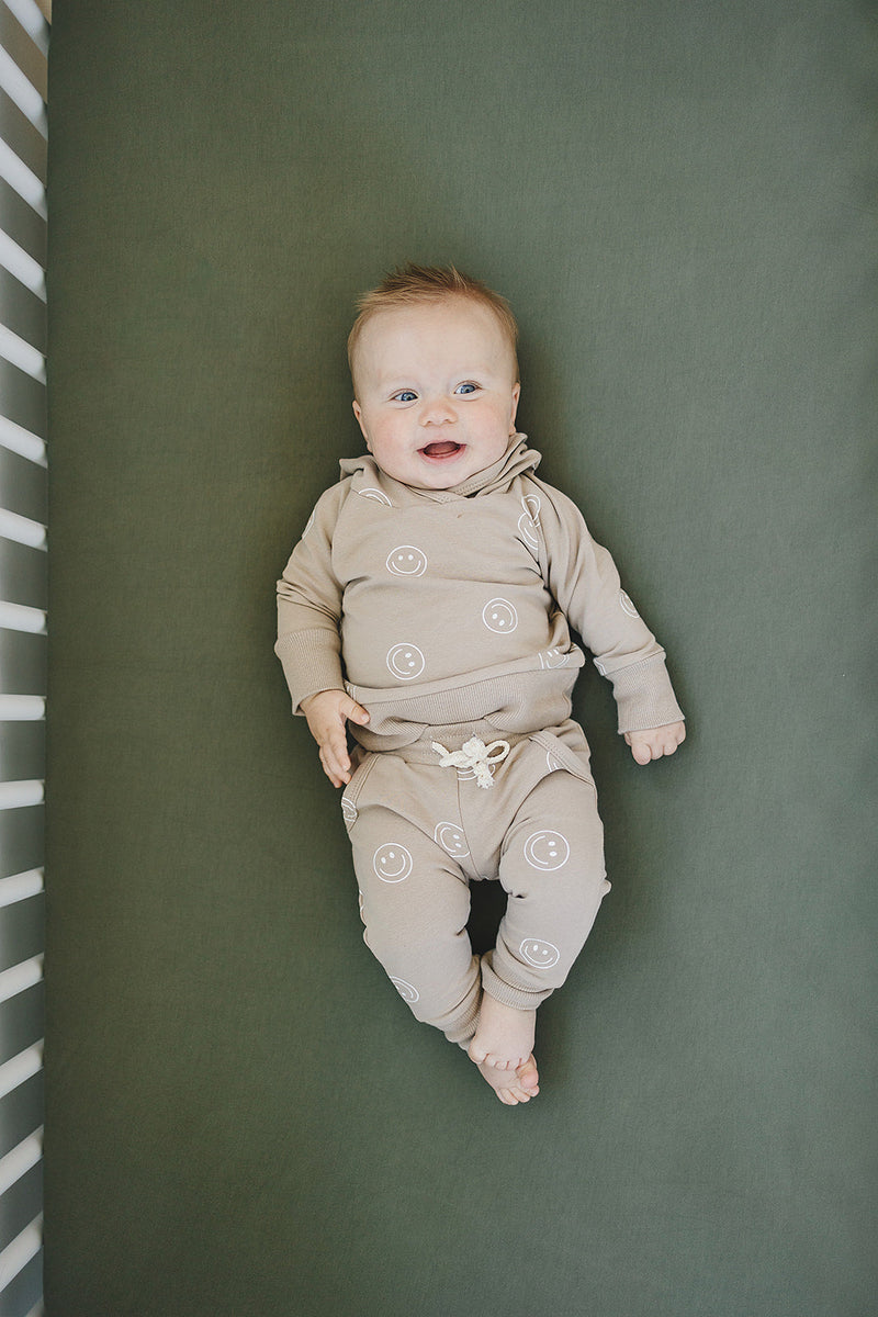Smiley French Terry Hoodie Set