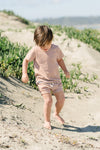 Rust Stripe Short Set