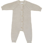 Heather Grey Knit Button Romper