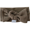 Cocoa Organic Cotton Ribbed Head Wrap