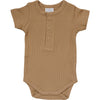 Cafe Organic Cotton Ribbed Snap Bodysuit