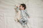 Green Checkered Zipper