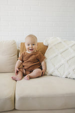 Mustard Organic Cotton Ribbed Short Set