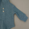 Charcoal Waffle Hooded Two-piece Set